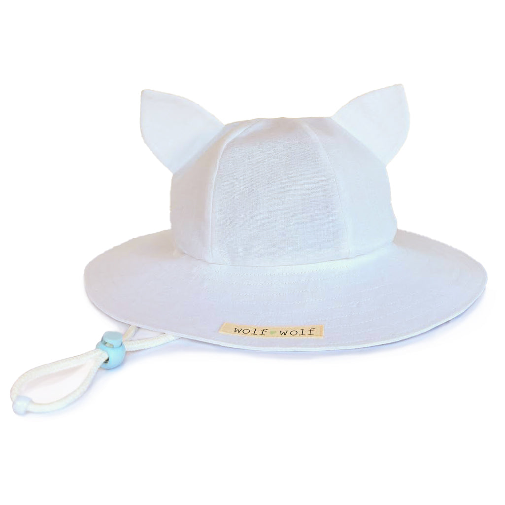 Wolfie WHITE Sunhat